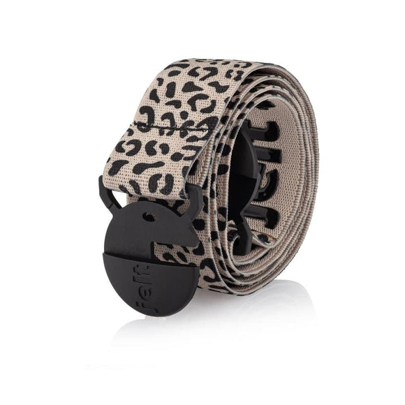 Jelt Original stretch belt in Cheetah rolled.