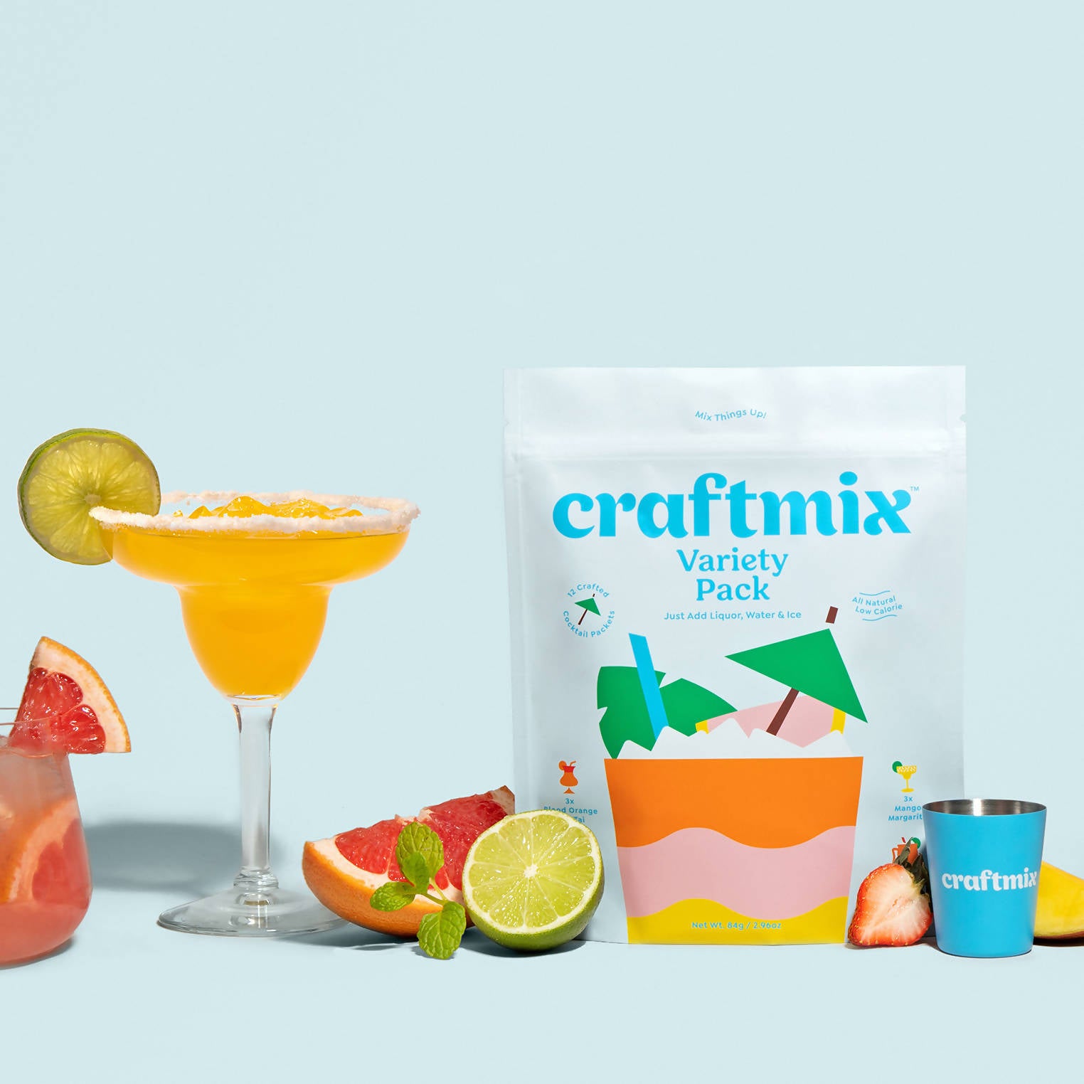 Craftmix Variety Pack Cocktails (Mai Tai Margarita Moscow Mule Paloma)